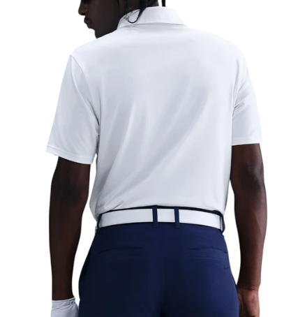 NIKE VELOCITY DRI-FIT GOLF POLO SHIRT - WHITE/BLACK