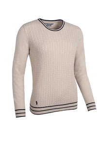 Glenmuir Ladies Asha Crew Neck Micro Cable Midweight Merino Sweater