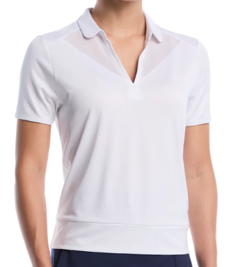 Callaway Waist Length Top with Mesh Inserts