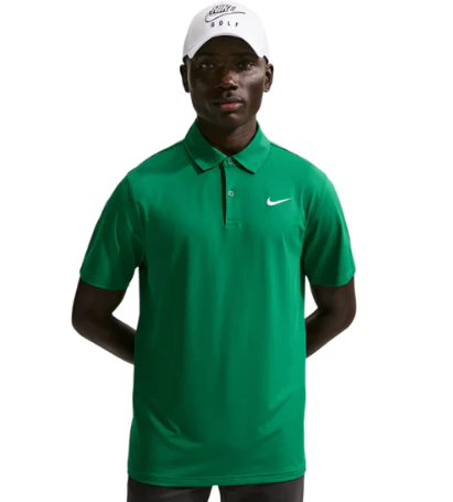 NIKE VELOCITY DRI-FIT GOLF POLO SHIRT - MALACHITE/WHITE