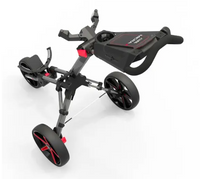 Powakaddy Micra Push Cart Gunmetal/Red