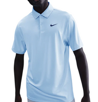 NIKE VELOCITY DRI-FIT GOLF POLO SHIRT - HYDROGEN BLUE/BLACK
