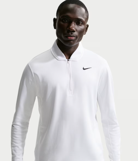 Nike Velocity 1/2 Zip Therma-Fit Midlayer White