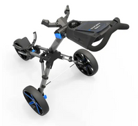 Powakaddy Micra Push Cart Gunmetal/Blue